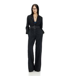 Combinaison pantalon blazer ceinturée en laine stretch Diesel
