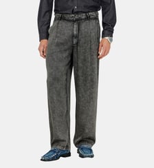 Pantalon wide-leg en viscose effet denim Diesel
