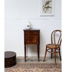 Table de chevet en marbre Odile N°1337- Produit chiné Debongout