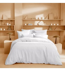 Housse de couette pur lin lavé 165 g/m² uni beige marron Le lin lave taupe Garnier Thiebaut