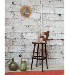 Tabouret de bar en bois Gaston N°103- Produit chiné Debongout