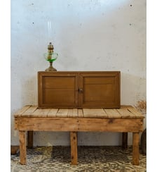 Meuble de métier à poser en bois marron Fernand N°381- Produit chiné Debongout