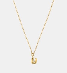 Collier à pendentif lettre U acier inoxydable Balaboosté