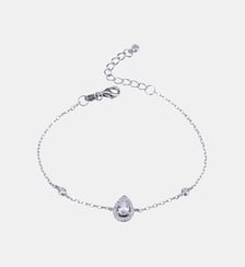 Bracelet chaîne Infini Poire Argenté GB1057-W-PAR Gena