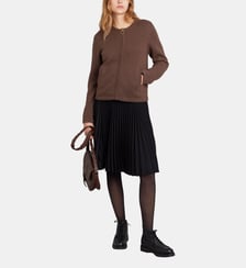 cardigan Zip en cachemire marron Agnès b.