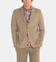 VESTE SS COL PRINTBEIGE60 Serge Blanco
