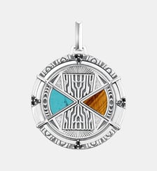 Pendentif talisman turquoise et oeil-de-tigre Thomas Sabo