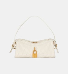 Sac Pulse Small en cuir lisse surpiqué Balmain