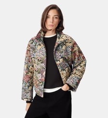Blouson motif fleurs effet tapisserie Ikks