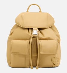 Petit sac à dos à rabat Marcel unisexe en nylon AMI Paris