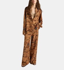 Pantalon aguila en jacquard imprimé Momonì