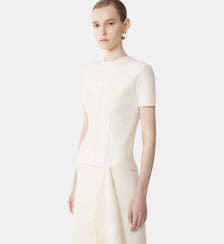 T-Shirt En Maille De Coton Lanvin