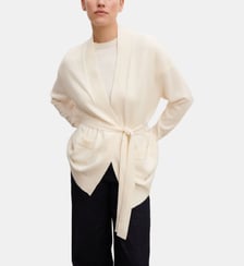 Veste ample ceinturée en cachemire Bompard