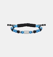 Bracelet souple Dan en Acier 316L avec turquoise bleu turquoise Phebus