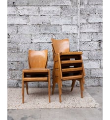 Paire de 2 chaises de design Alma N°1778- Produit chiné Debongout