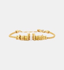 Bracelet souple ajustable   doré à l'or fin - Alicudi Satellite
