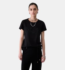 T-shirt avec strass Liu Jo
