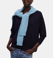 Pull ample en cachemire et soie Bompard