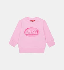 Sweat-shirt col rond avec logo Diesel Kids