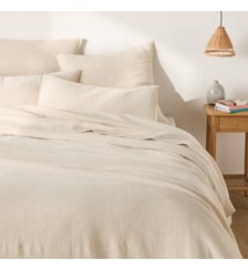 Housse de couette en coton/lin lavé La Redoute Interieurs