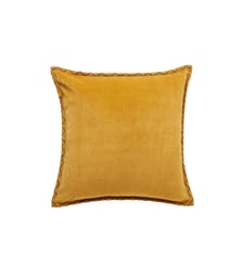Housse De Coussin  Velours de coton et dos en chambray imprimé Madura