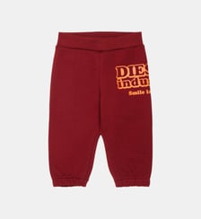Pantalon en molleton avec logo Diesel Kids
