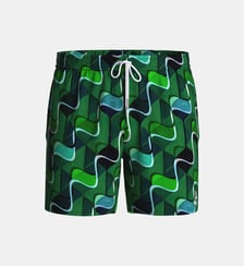 Short de bain motif courbes à suspensoir Impetus