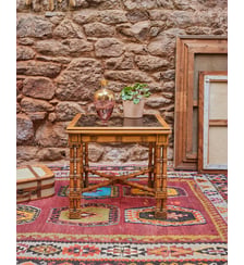 Table basse en bambou Léonie N°807- Produit chiné Debongout