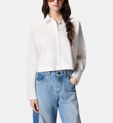 Chemise cropped avec dos froncé Pinko