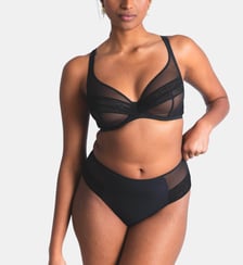 Soutien-gorge avec armatures grande taille Nudité noir Maison Lejaby