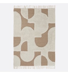 Tapis laine et coton bicolore La Redoute Interieurs