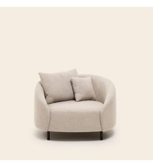 Fauteuil  Revêtement en tissu texturé Madura