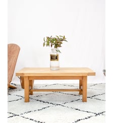 Table basse en chêne massif Léonie N°1616 - Produit chiné Debongout