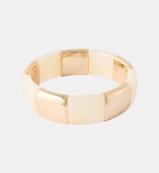 Bracelet élastique ivoire et doré Balaboosté