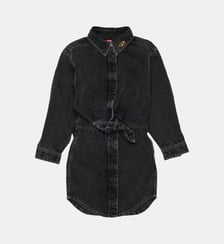 Robe en denim avec logo Diesel Kids