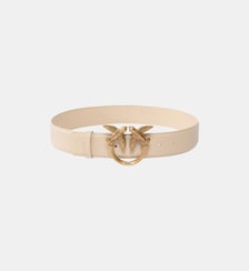 Ceinture large love birds en cuir Pinko