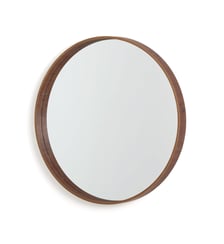 Miroir rond plaqué noyer Ø60 cm La Redoute Interieurs