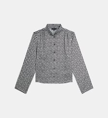 chemise en viscose imprimé pied de poule Agnès b.