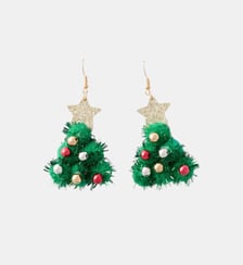 Boucles d'oreilles sapin de Noël Balaboosté