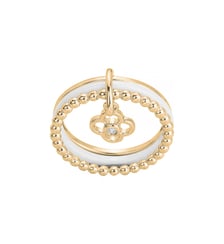 Bague Fiorenza en Plaqué Or avec diamant blanc La Garçonne Diamant