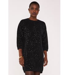 Robe Courte En Maille À Sequins Reveillon Maison 123