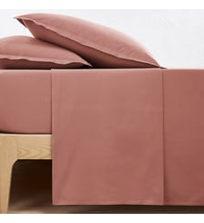 Drap plat uni en percale de coton bio Scenario La Redoute Interieurs