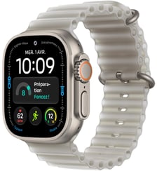 Montre connectée Ultra 4 49mm Tit Naturel/Gris Ocean Cell Apple