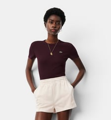 TEE-SHIRTS COL ROND FEMME ADULTE MAILLE:. Lacoste