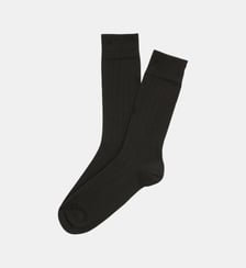 Chaussettes en laine et coton - Noir Arthur