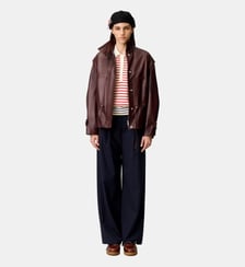 Blouson coupe large cuir Claudie Pierlot