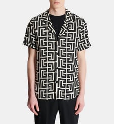 Chemise pyjama imprimée monogrammée Balmain