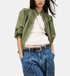 Blouse Gilda droite en coton manches longues Ba&sh