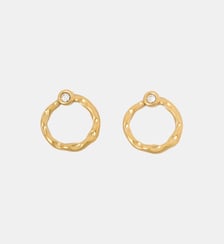 Boucles d'oreilles rondes avec strass en acier inoxydable Balaboosté