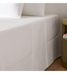 Drap plat uni en satin de coton, 153 fils La Redoute Interieurs